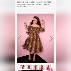 3x Leopard Vacation Dress with belt from Vixen by Micheline Pitt